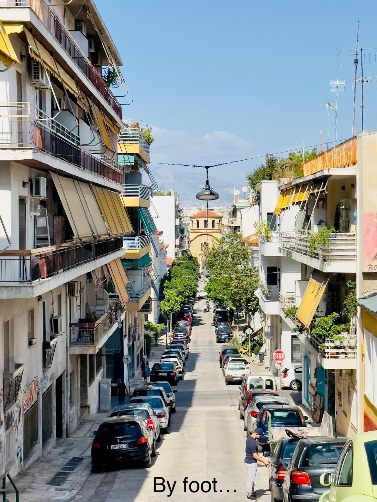 Yuna Penthouse, 100Sqm Private Rooftop Terrasse, Acropolis By Foot Athen Exterior foto